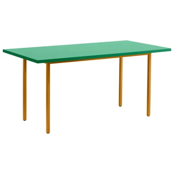 HAY Tische-Two-Colour Tisch, 160 × 82 cm, Ocker - Minzgrün