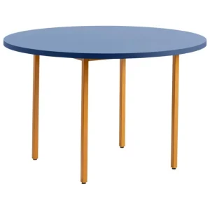 HAY Tische-Two-Colour Tisch, 120 cm, Ocker - Blau