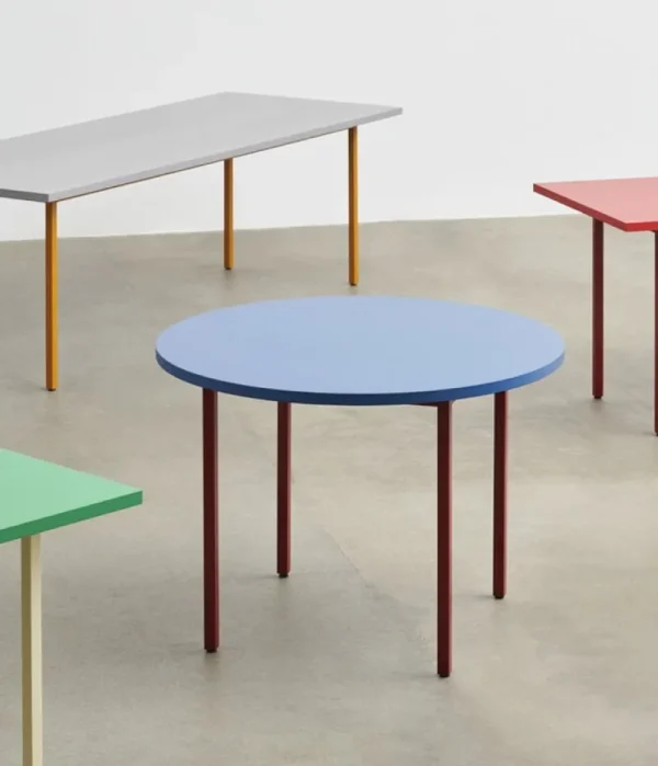 HAY Tische-Two-Colour Tisch, 160 × 82 cm, Ocker - Hellgrau