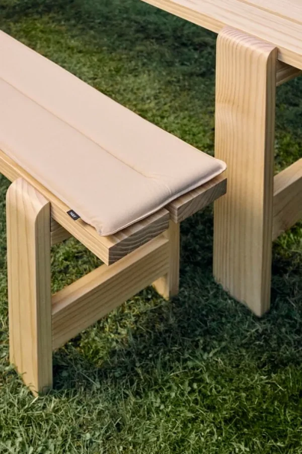 HAY Outdoor-textilien^Weekday Sitzkissen für Bank, 111 x 23 cm, Beige