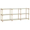 String Furniture Regale-HAY Woody 2.0 Regal, niedrig, geseiftete Eiche - Klarglas