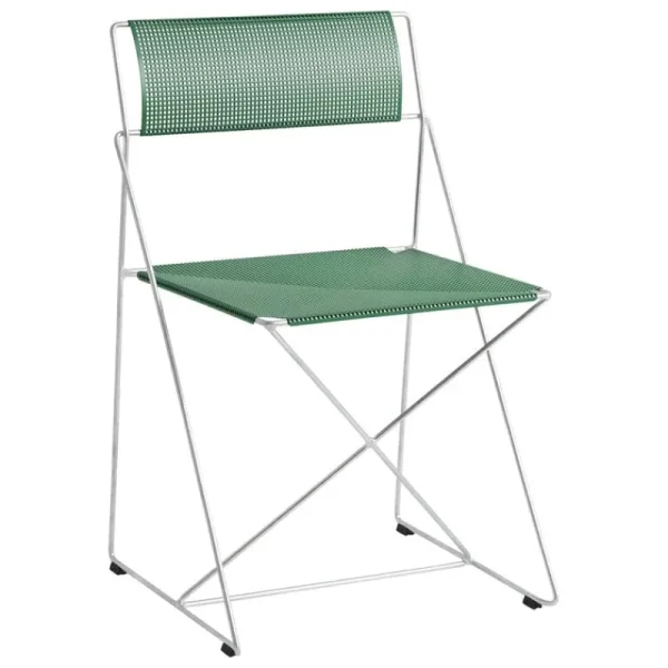 HAY Terrassenmöbel | Sitzgelegenheiten^X-Line Stuhl, feuerverzinkt - leek green