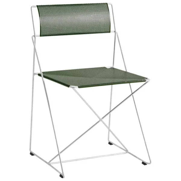 HAY Terrassenmöbel | Sitzgelegenheiten^X-Line Stuhl, feuerverzinkt - autumn green