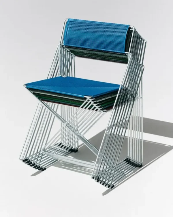 HAY Terrassenmöbel | Sitzgelegenheiten^X-Line Stuhl, feuerverzinkt - pulverblau