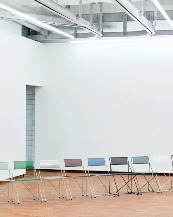Artek Sitzgelegenheiten-HAY X-Line Stuhl, Innenbereich, verchromt - iron red