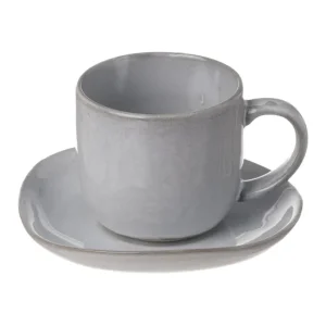 Heirol Geschirr^Kaffeetasse und Untertasse Svelte, 2,5 dl, Stein