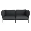 ferm LIVING Sofas Und Liegen-Hem 2 Sitzer Sofa Kumo mit Armlehnen, Graphit