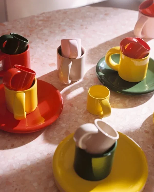 Finnish Design Shop Geschirr^Hem Bronto Espressotasse, 4 Stück, mehrere Farben