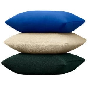 Hem Kissen^Chunky Bouclé Kissen, mittelgroß, 50 x 50 cm, Eierschalenweiß
