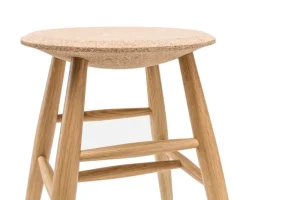 GUBI Sitzgelegenheiten-Hem Drifted Barhocker, heller Kork – Eiche