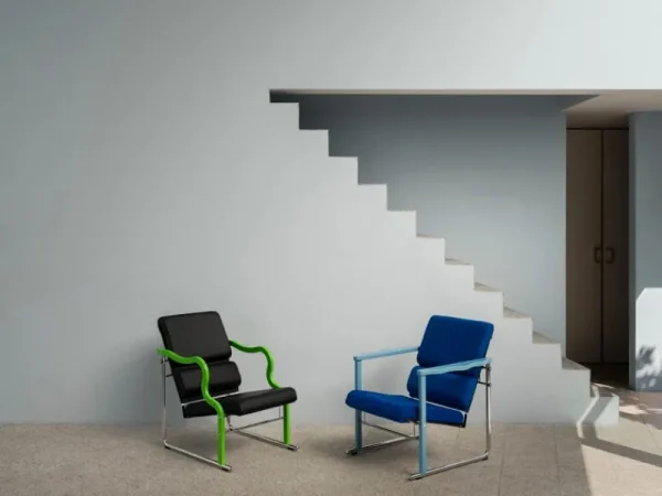 Artek Sitzgelegenheiten-Hem Experiment Sessel 501, grün - schwarz