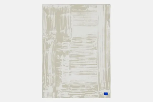 Hem Decken Und Überwürfe^Glitch Überwurf, 180 x 130 cm, Sandbeige - Cremeweiß