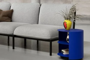 Montana Furniture Aufbewahrungsmöbel-Hem Hide Beistelltisch, Ultramarinblau