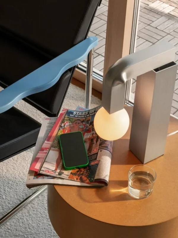 Hem Tischlampen-Knuckle Tischleuchte, gebürstetes Aluminium