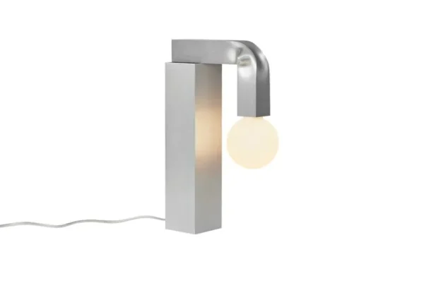 Hem Tischlampen-Knuckle Tischleuchte, gebürstetes Aluminium