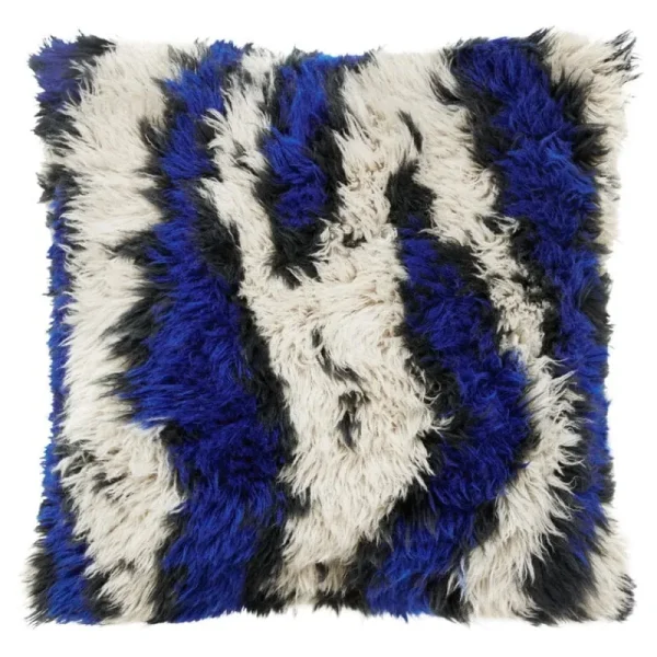 Hem Kissen^Monster Kissen, 50 x 50 cm, Ultramarinblau - Cremeweiß