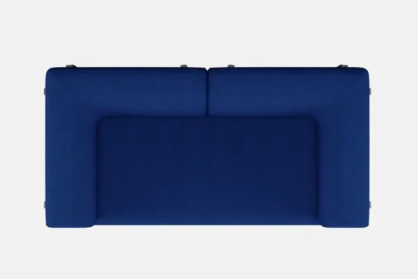 HAY Sofas Und Liegen-Hem Palo Sofa, 2-Sitzer mit Armlehnen, Kobaltblau