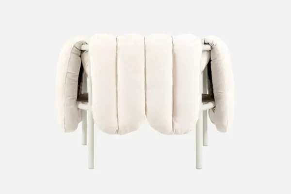 Nikari Sitzgelegenheiten-Hem Puffy Loungesessel, Natur – Stahl cremefarben