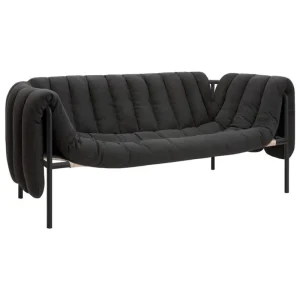 Interface Sofas Und Liegen-Hem Puffy 2,5-Sitzer Sofa, anthrazit - schwarzgraues Stahl