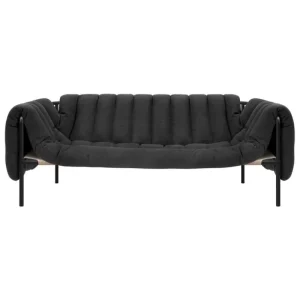 Interface Sofas Und Liegen-Hem Puffy 2,5-Sitzer Sofa, anthrazit - schwarzgraues Stahl