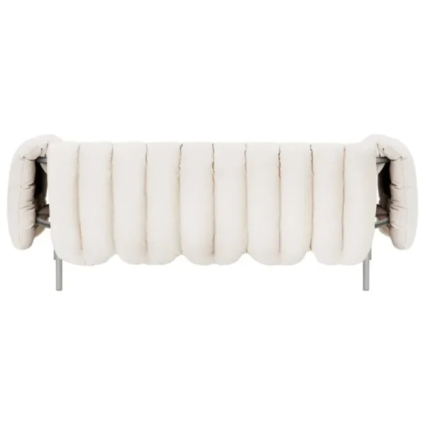 HAY Sofas Und Liegen-Hem Puffy 2,5-Sitzer Sofa, natur - Edelstahl