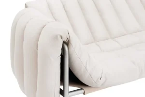HAY Sofas Und Liegen-Hem Puffy 2,5-Sitzer Sofa, natur - Edelstahl