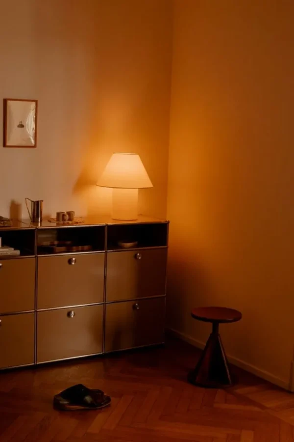 Motarasu Tischlampen-Hem Tischleuchte Toto, klein, beige