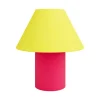 Flos Tischlampen-Hem Tischleuchte Toto, medium, wachs-gelb - magenta