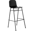 Audo Copenhagen Sitzgelegenheiten-Hem Touchwood Barstuhl, 75 cm, Schwarz – Stahl schwarz