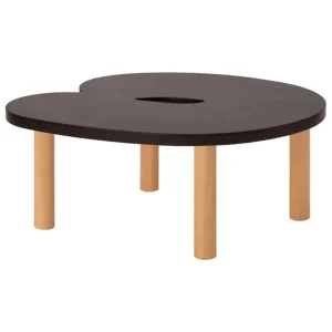 Nikari Tische-Hem Worm Couchtisch, rund, braun - Buche