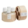 Hetkinen Hygiene- Und Kosmetikprodukte^Saunadüfte-Geschenkset, 4 Stück, Kästchen aus Kiefernholz