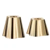 Fritz Hansen Kerzen Und Kerzenhalter-Iittala Aalto Kerzenhalter-Set, 2 Stück, Messing
