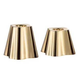 Fritz Hansen Kerzen Und Kerzenhalter-Iittala Aalto Kerzenhalter-Set, 2 Stück, Messing