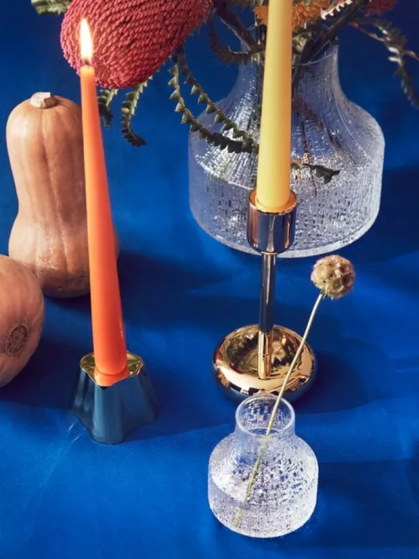Fritz Hansen Kerzen Und Kerzenhalter-Iittala Aalto Kerzenhalter-Set, 2 Stück, Messing