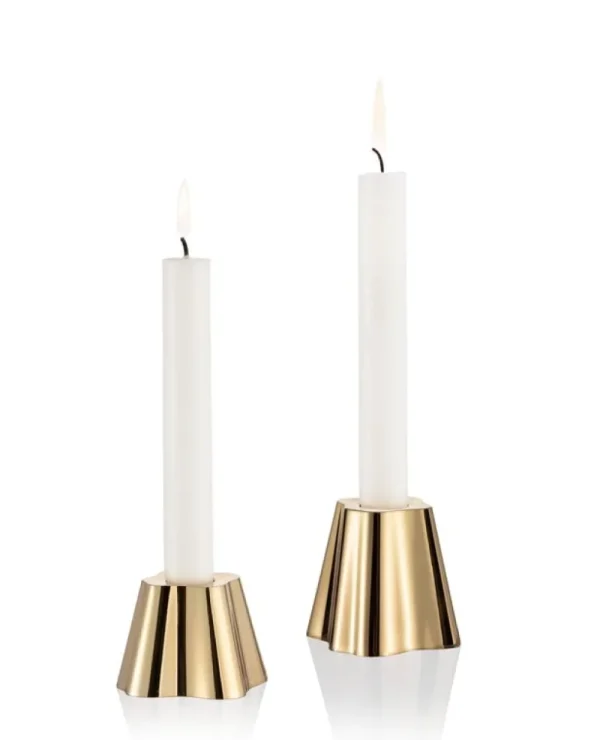 Fritz Hansen Kerzen Und Kerzenhalter-Iittala Aalto Kerzenhalter-Set, 2 Stück, Messing