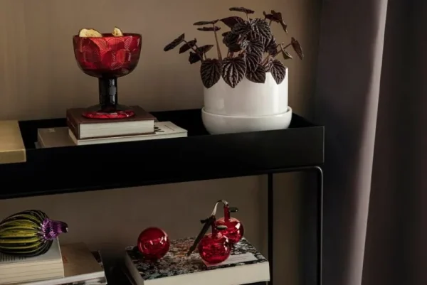 Iittala Weihnachtsdekoration | Dekorationsgegenstände^Glasapfel, 3 Stück, Rot