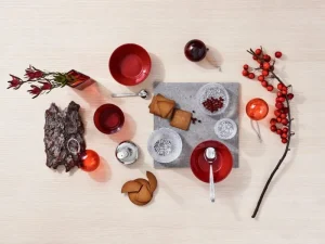 Iittala Weihnachtsdekoration | Dekorationsgegenstände^Glaskugel-Set, 80 mm, 5 Stück, rot