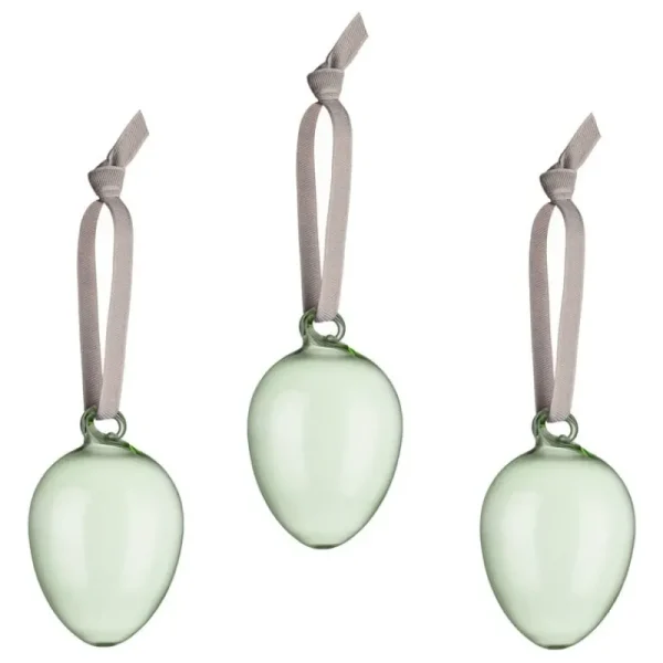 Iittala Dekorationsgegenstände^Glasei, 3 Stück, Grün