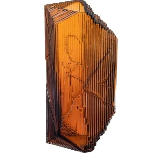 Iittala Glaskunst | Dekorationsgegenstände^Kartta Glasskulptur 150 x 320 mm, Kupferfarben