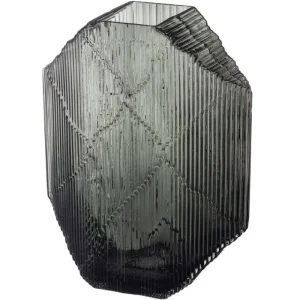 Iittala Glaskunst | Dekorationsgegenstände^Kartta Glasskulptur 240 x 320 mm, Dunkelgrau