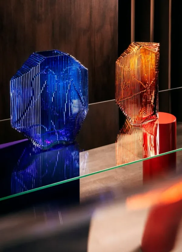 Iittala Glaskunst | Dekorationsgegenstände^Kartta Glasskulptur 150 x 320 mm, Kupferfarben