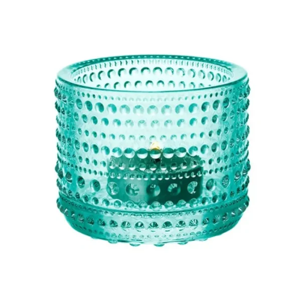 Fritz Hansen Kerzen Und Kerzenhalter-Iittala Kastehelmi Teelichthalter, 64 mm, Wassergrün