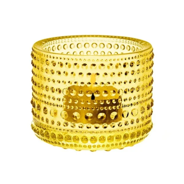 Uyuni Lighting Kerzen Und Kerzenhalter-Iittala Kastehelmi Teelichthalter, 64 mm, Zitronengelb