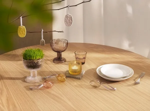 Uyuni Lighting Kerzen Und Kerzenhalter-Iittala Kastehelmi Teelichthalter, 64 mm, Zitronengelb