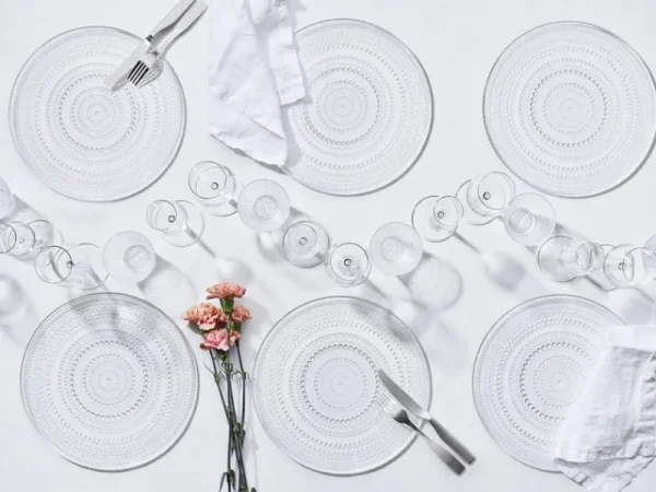 Iittala Geschirr^Kastehelmi Teller, 315 mm, transparent