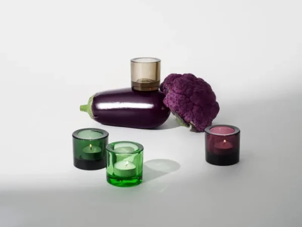 Skandinavisk Kerzen Und Kerzenhalter-Iittala Kivi Windlicht, Kieferngrün