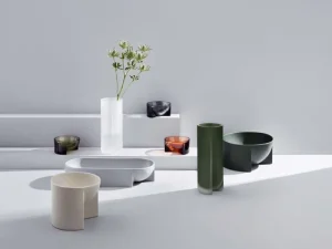 Iittala Dekorationsgegenstände^Kuru Keramikschale, 240 x 120 mm, moosgrün