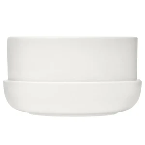 Iittala Indoor-gardening^Nappula Blumentopf mit Untersetzer, 240 x 130 mm, Weiß
