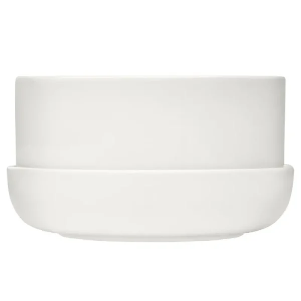 Iittala Indoor-gardening^Nappula Blumentopf mit Untersetzer, 240 x 130 mm, Weiß