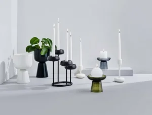 HAY Kerzen Und Kerzenhalter-Iittala Nappula Kerzenhalter, 107 mm, weiß